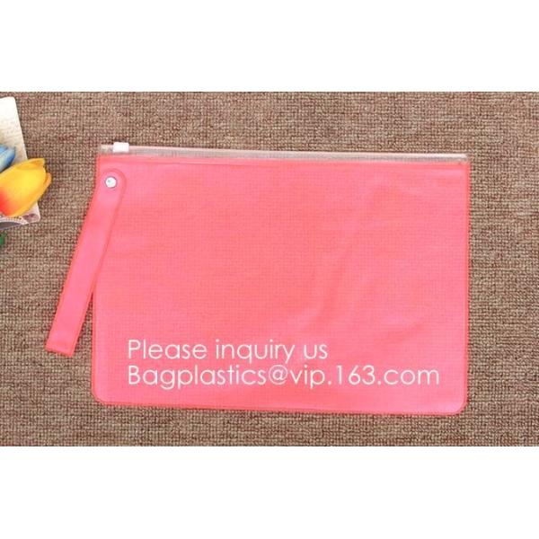 EVA Zipper Bag For Underwear / Bikini/ Bra,Glitter Cosmetic Zipper Pouch Holographic PVC Makeup Brush Bag, Bagease, Pac