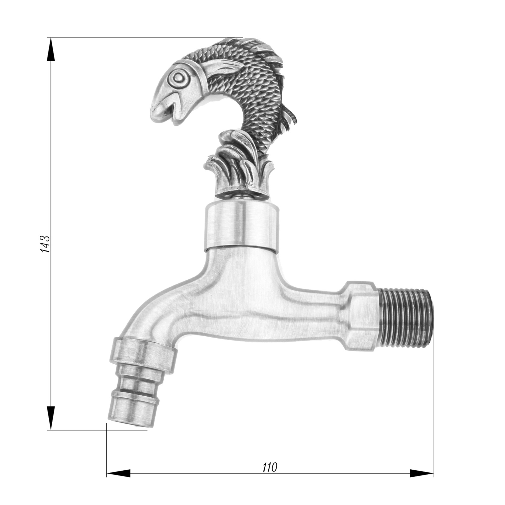 SZ-01 23 6L-F European Style Bibcock