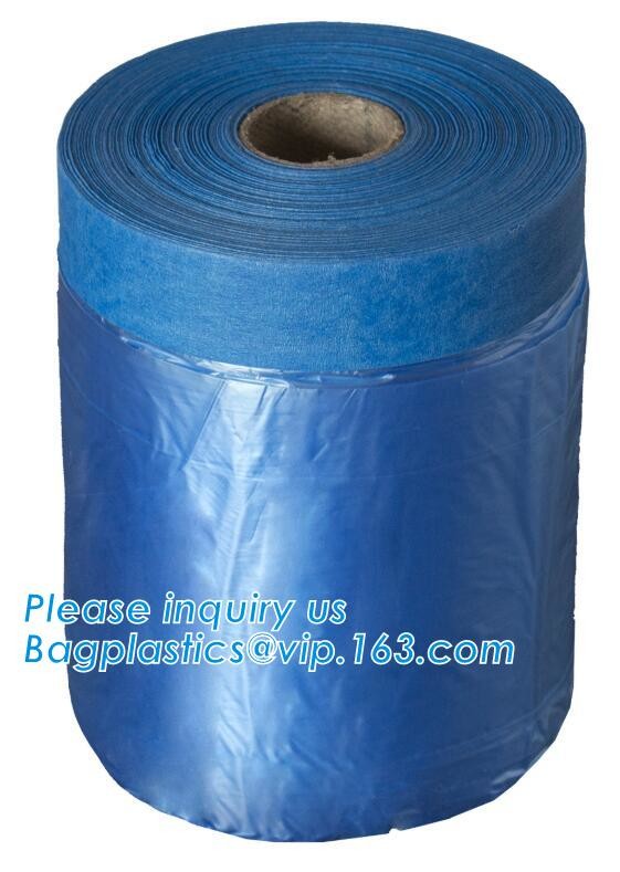 PAPER Adhesive Plastic Car Seat Covers Masking Film Car Painting With Masking Tape