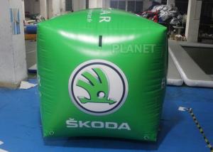 Quality Green Square Shape Inflatable Race Marker Buoys For Swim Event EN71 wholesale