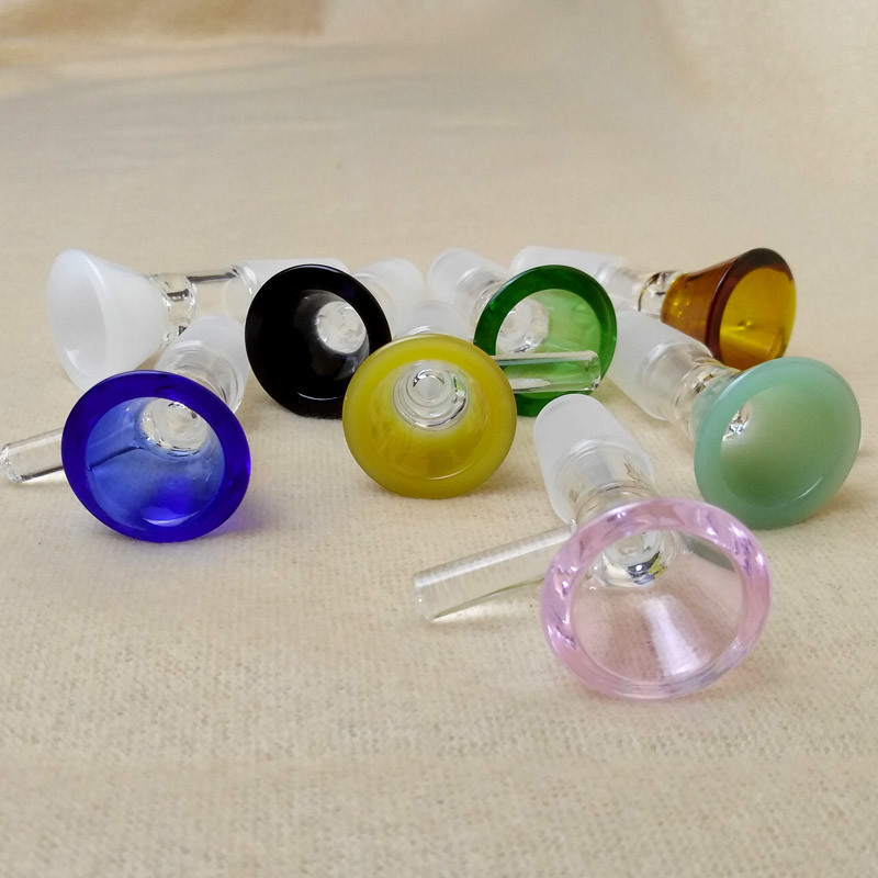 Small 4mm Thick Glass Bongs Accessories 14mm 18mm Female Male Glass Bowls