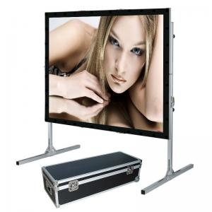 Quality 200 16 by 9 front and rear fast fold projector screen portable projection screen wholesale