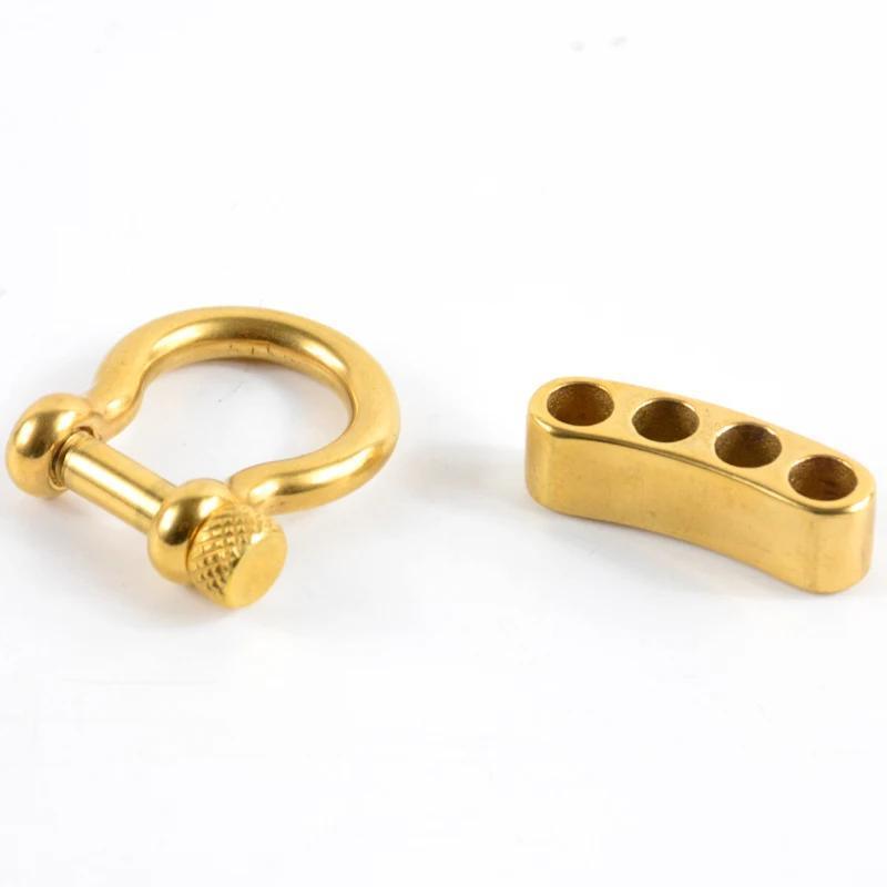 Stainless Steel Anchor Bow Shackle Adjustable Shackle for Paracord Bracelet