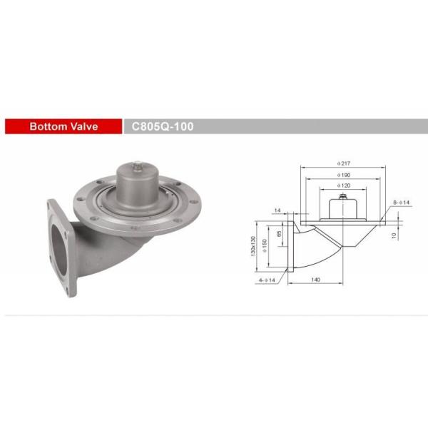 C805Q-100 Bottom Valves Emergency Shut Off Valves For Tank Truck Trailers