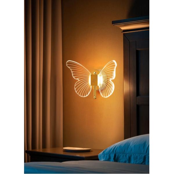Acrylic LED Wall Lamp , Decorative Indoor Lighting For Bedroom Living Room
