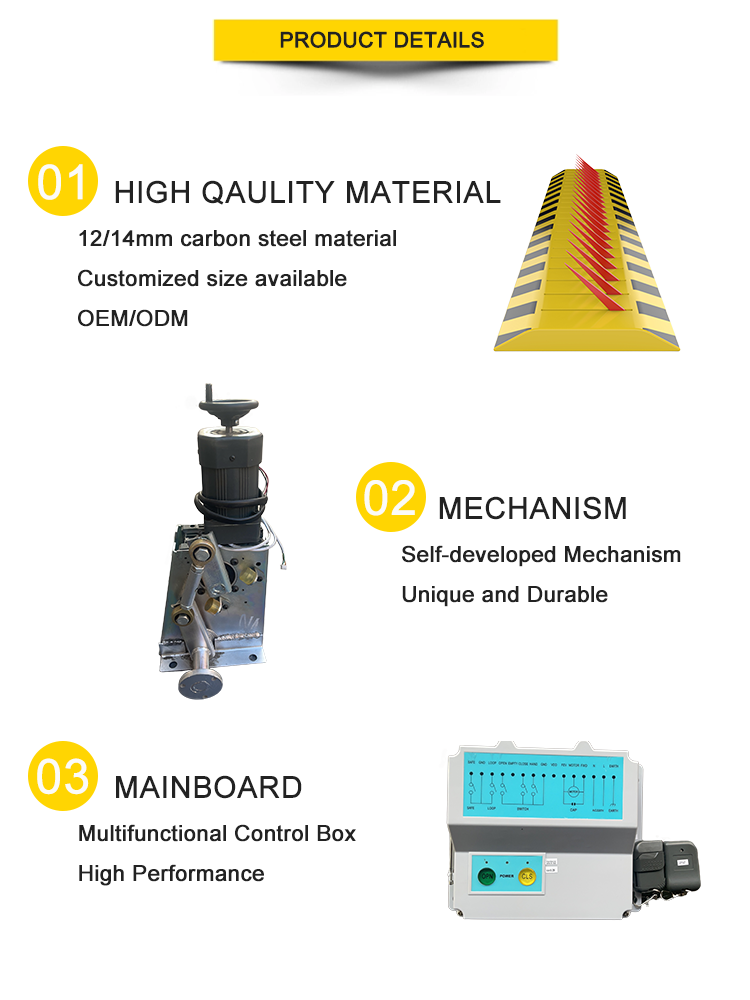 Remote Control Roadblock Reflective Strip Electrostatic Powder Coat Spike Barrier Tyre Killer
