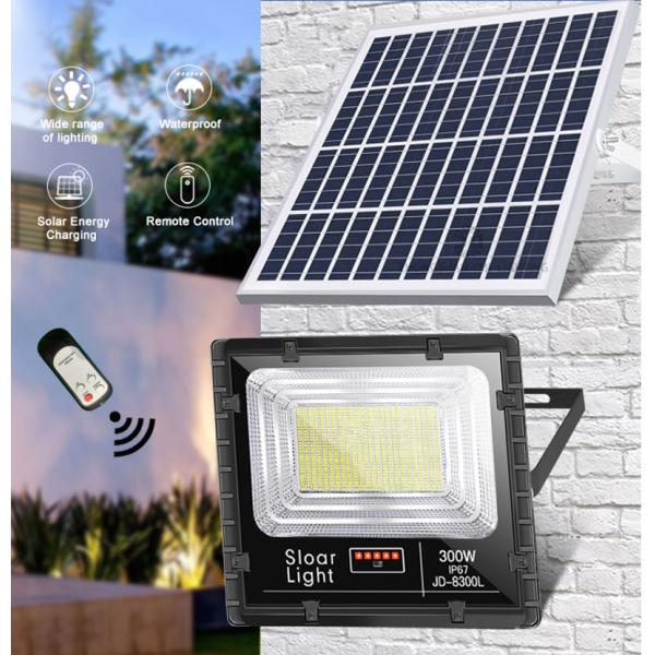 Waterproof Ip67 Remote Control ABS 300W LED Solar Flood Light Power Station