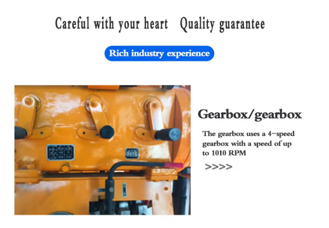 High Speed GK200 Core Drill Rig 200 Drilling Depth