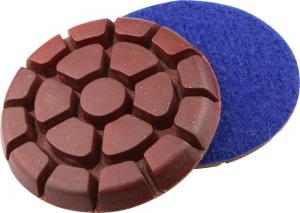 China 3 Inch Metal Chip Concrete Floor Polishing Pads Grit 50 In Round Shaped on sale