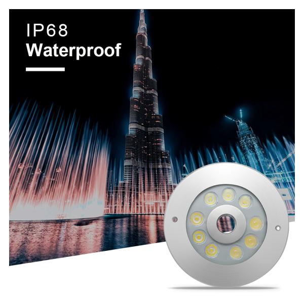 Colorful LED Fountain Light High Brightness RGB 2700K IP68 LED Underwater Lighting