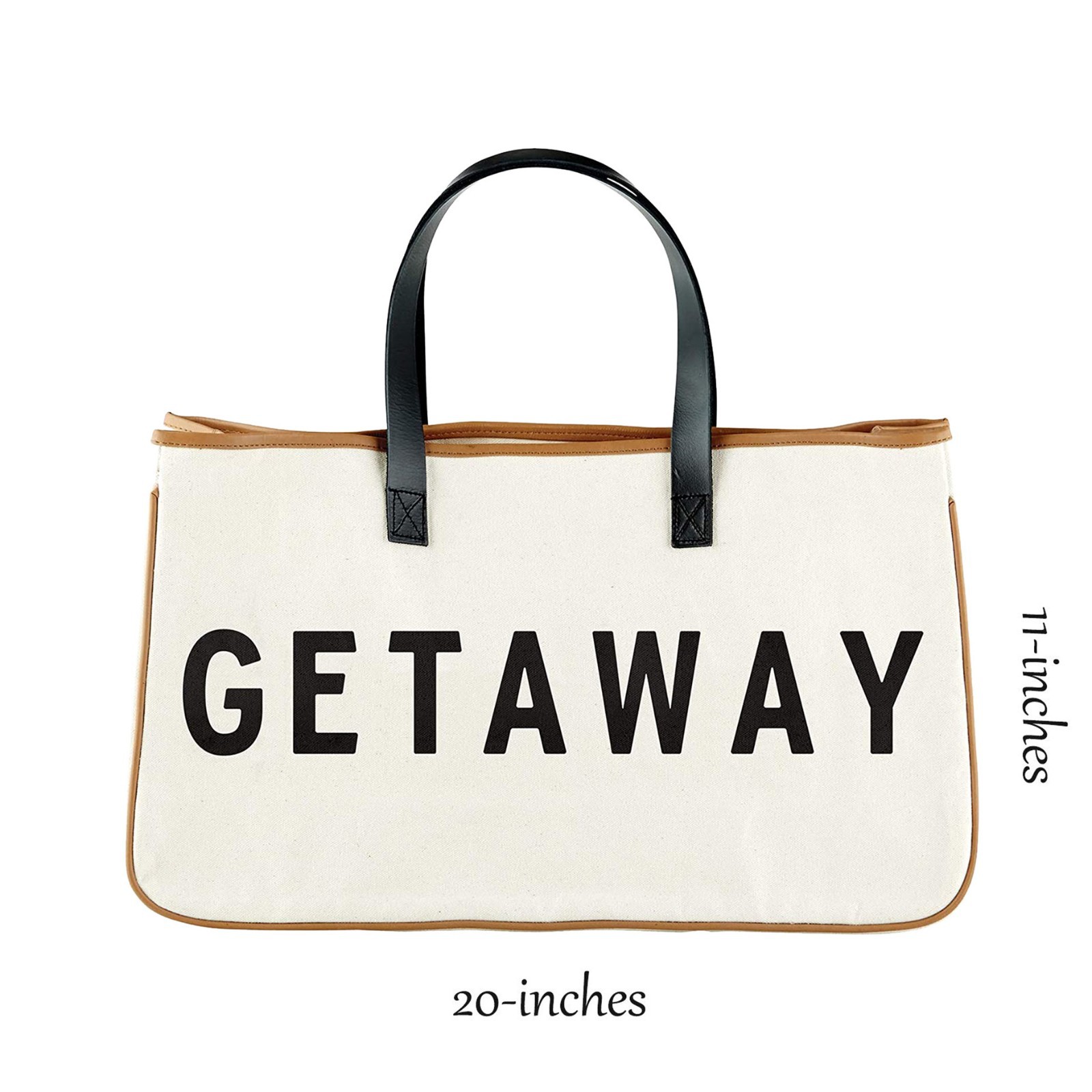 Reusable Canvas Grocery Shopping Tote Bag in Organic Cotton Material with Letter Print