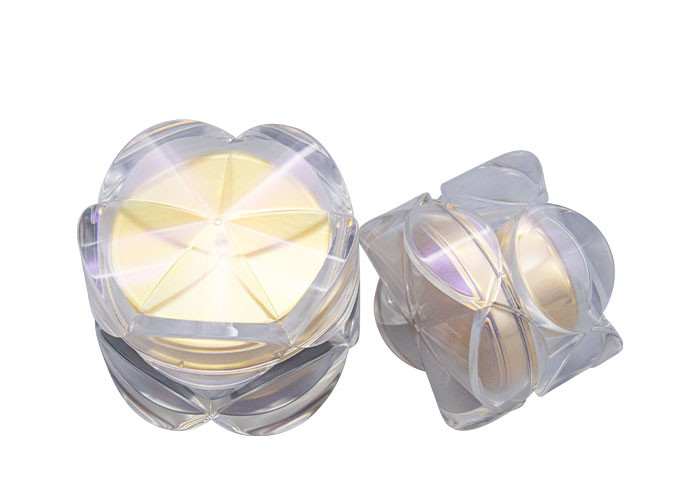 30g 50g Acrylic Cream Jar Color Customized Flower Shape
