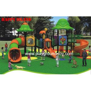 Quality Kids Playground Equipment , Park Entertainment Machine Red Blue wholesale