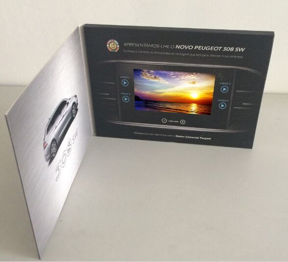 2016 OEM&ODM video greeting card as business gift .invitation card .promotion items