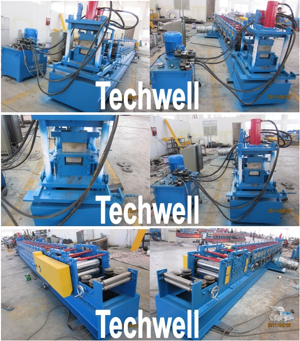 Cold Rolled / Galvanised Cee Purlin Roll Forming Machine For 1.5 - 3.0mm C Shape Purlin