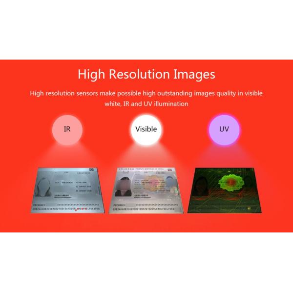 Advanced 24 Bit Colour Depth Sinosecu OCR Passport Reader with Free SDK