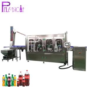 China Antiseptic Sterilized Filling Machine PET Carbonated Beverage / Gas Water Monoblock on sale