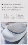 Silicone Ultrasonic Facial Brush High Frequency Vibration Deeply Cleansing