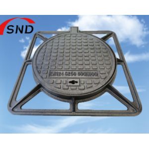 Buy cheap Ductile Iron Manhole Cover 600*600mm C250 Class EN124 Standard for High Load from wholesalers