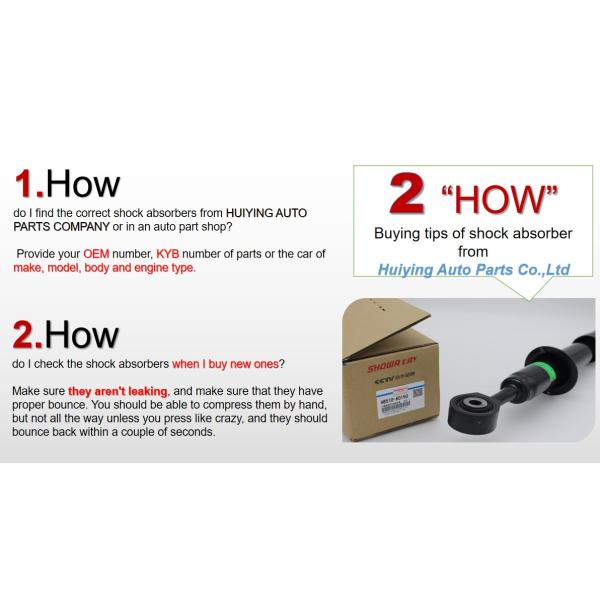 1999-2016 HRV GH1 GH2 334243 GH3 GH4 OEM 51605-S2H-014 KYB 334243 HONDA rear shock absorber GH2 52610-S2H-951 343316