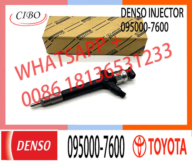 injector nozzle 23670-0R160 095000-7600 injector for Toyota 2AD-FTV Avensis common rail injector 23670-0R160 095000-7600
