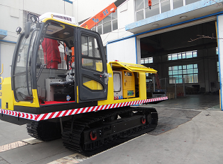 Medium Frequency Pipeline Preheat Tractor with Power Source Working Station