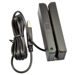 3 Tracks Magnetic RFID Card Reader Bi - Direction Read MSR90 USB Interface DC 5V