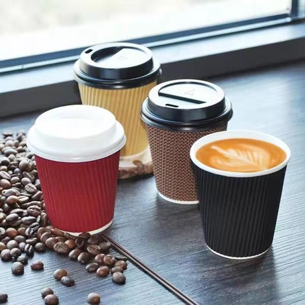 Disposable Hot Insulated Paper Cup Custom Printed Paper coffee Chocolate Cups
