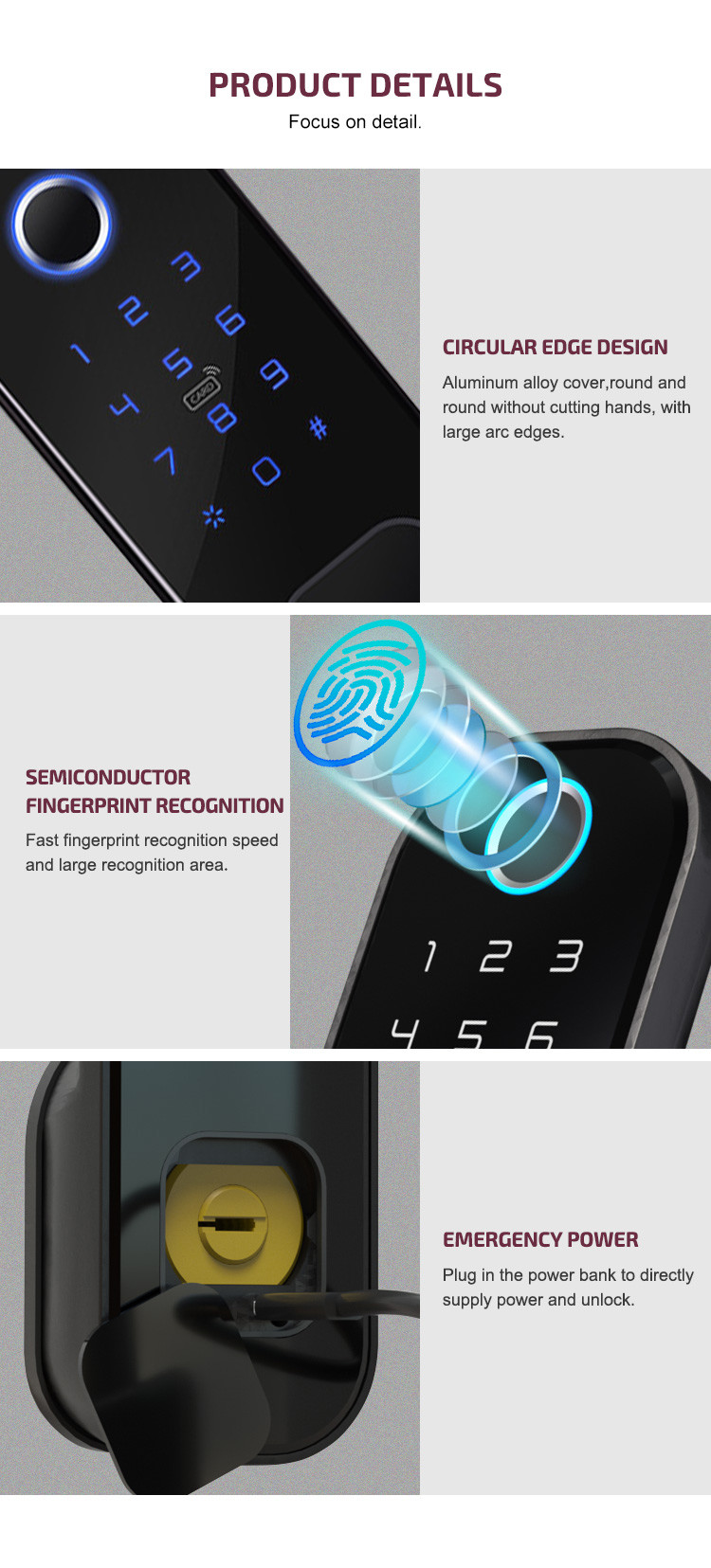 Keyless Smart door lock Tuya App