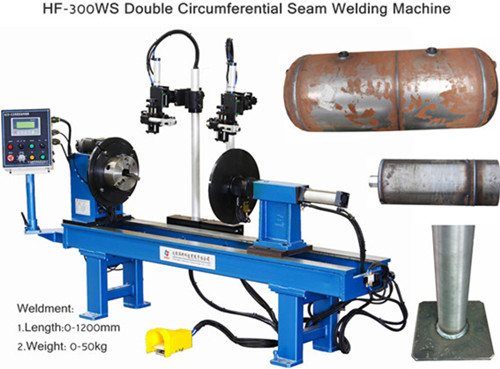 Double Head Circumferential Welder AC 220V 50Hz / 60Hz Seam Welding Equipment