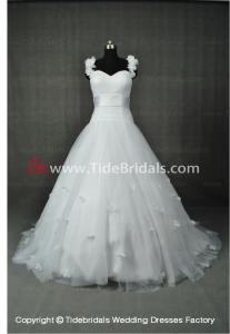Quality NEW!! White ball gown wedding dress Sweetheart shoulders bridal gown #DE529 wholesale