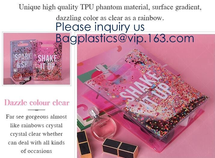 Custom Clear Transparent Holographic Iridescent Ladies Vinyl Tpu Shopper Women Shopping Tote Bag Garment Bags,Storange