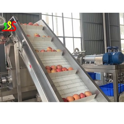 Fresh Apple Processing Machine 2000kg - 5000kg/Hour 220L Aseptic Bag /Drum Packing