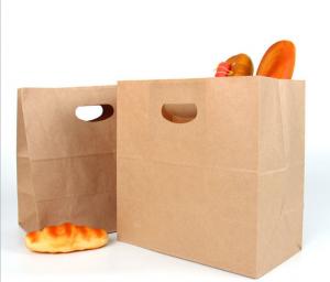 Quality Custom  Food Grade Bag Recycled Brown Paper Bag  Logo Printed Kraft Paper Bag wholesale