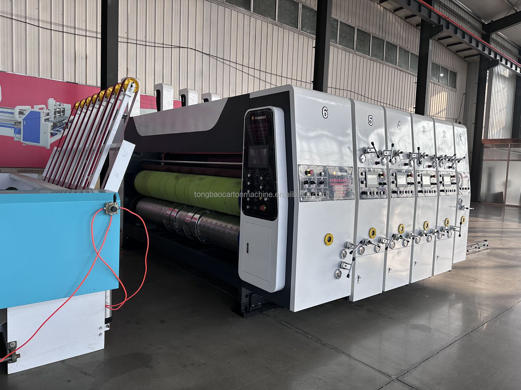 Advanced Corrugated Carton Box Flexo Two Colors Printer Slotter Rotary Die Cutter Machine