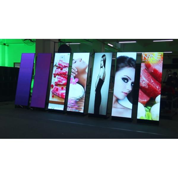 High Brightness 2.571mm Poster Light Box Displays 1/28 Constant Scan