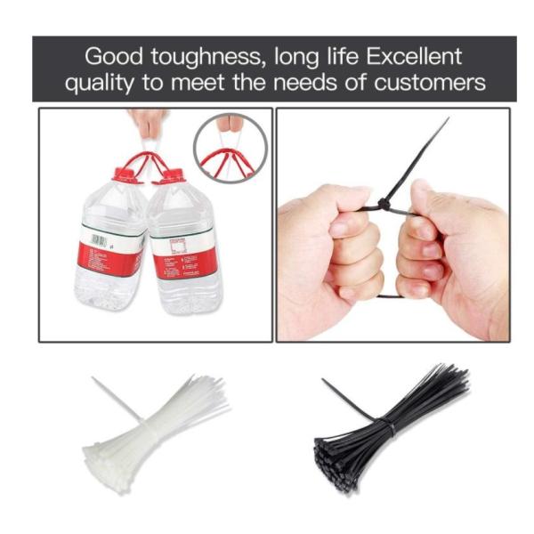 Detachable Blue Plastic Nylon Zip Ties 350 Mm