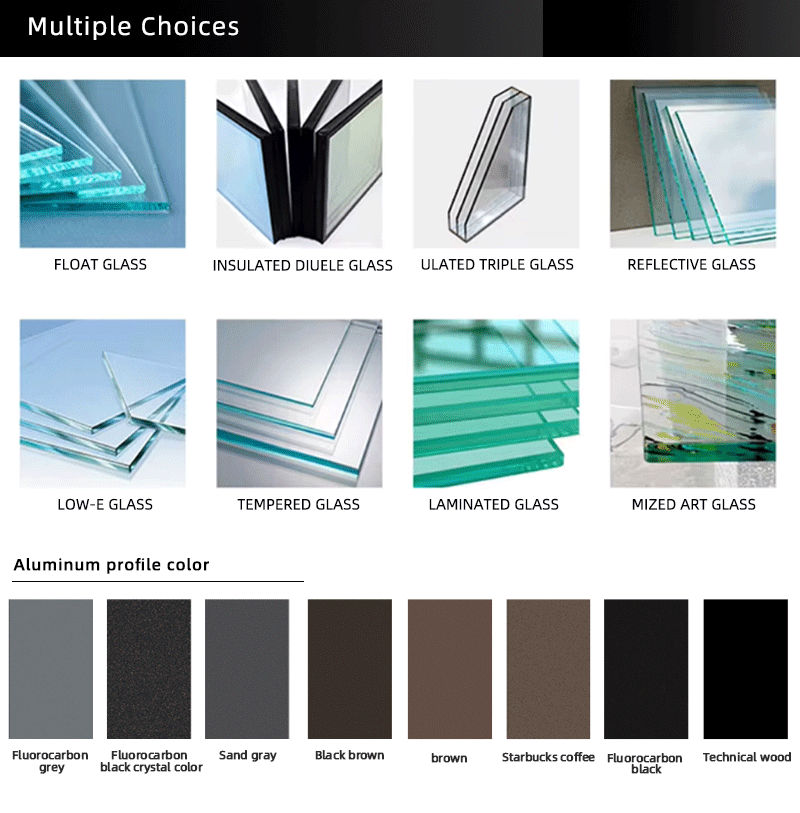high quality factory Florida Approval Housing Fixed Window Big hurricane Proof laminated Glass Window