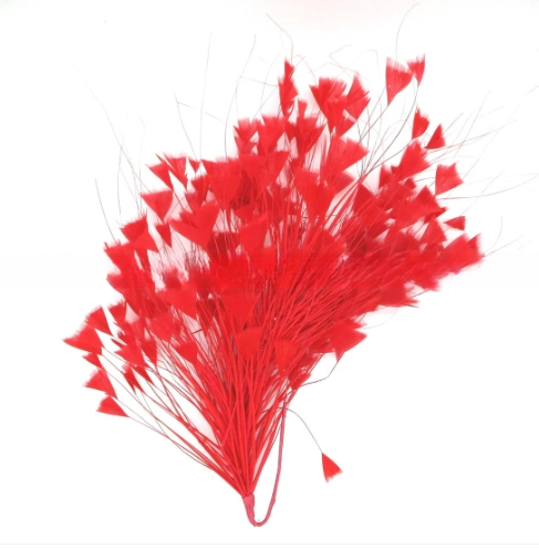 Elevate Your Dress Decoration with Chicken Feather Flower Mount and Wire Accessory