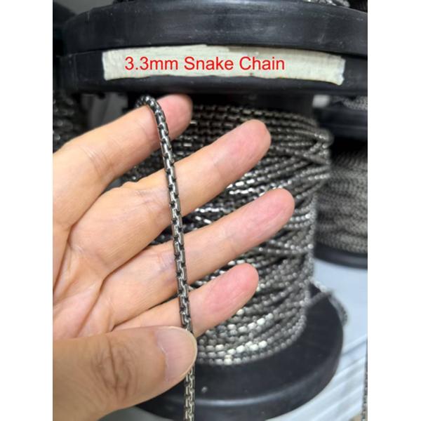 2.5mm Snake Chain Titanium Necklace Titanium Accessories TA1 Grade 1 Titanium Chain Sample Pack with Best Offer