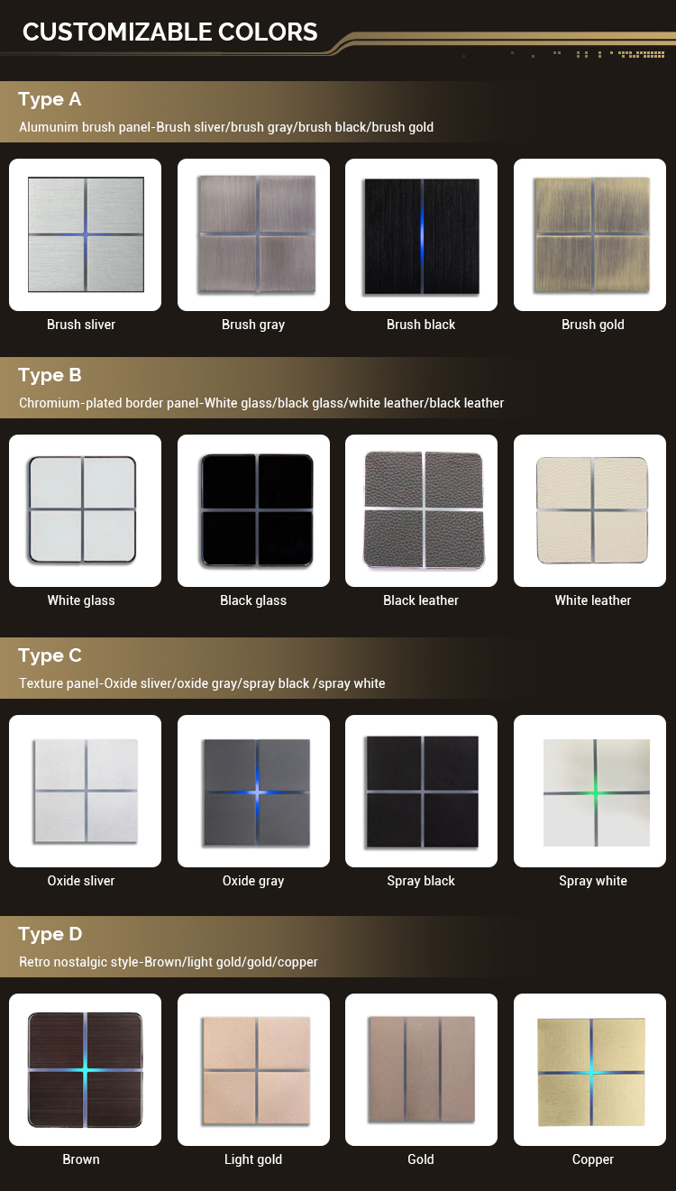 2025 Zigbee 1/2/3/4 Gang Smart Full Touch Waterproof Luxury IP21 Light Switch with Smart Life EU/US Wall Switches