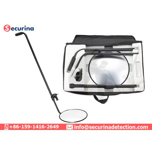 Lightweight Undercarriage Inspection Mirror 12 Inch Acrylic Lens For Anti Explosion