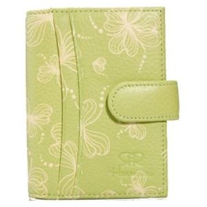 Quality Ladies Leather Flower Credit Card Holders Wallets wholesale