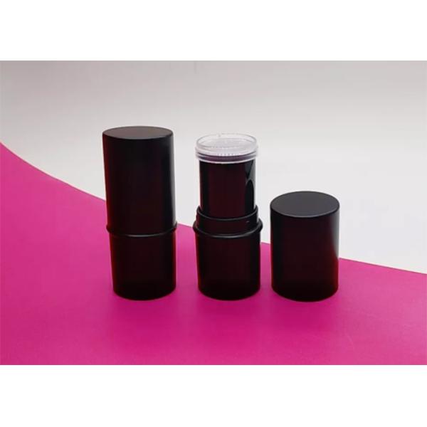 Empty Travel Set Round AS Plastic Deodorant Containers 8g Black