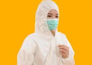 China Fire Retardant Non Woven Coverall Eco Friendly For Painters / Decoration Workers on sale