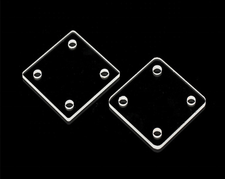 High Temperature Resistance Square Fused Silica Quartz Glass Sheet For Semiconductor/Optical