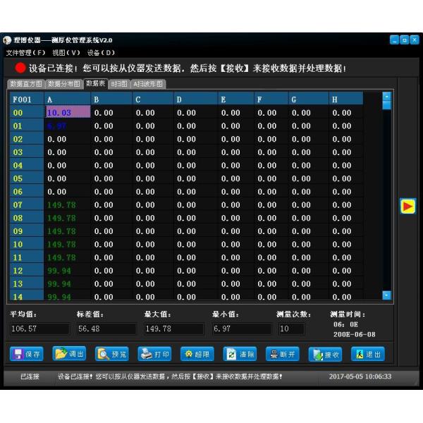 High Definition Color Display Ultrasonic Thickness Gauge For Plastic