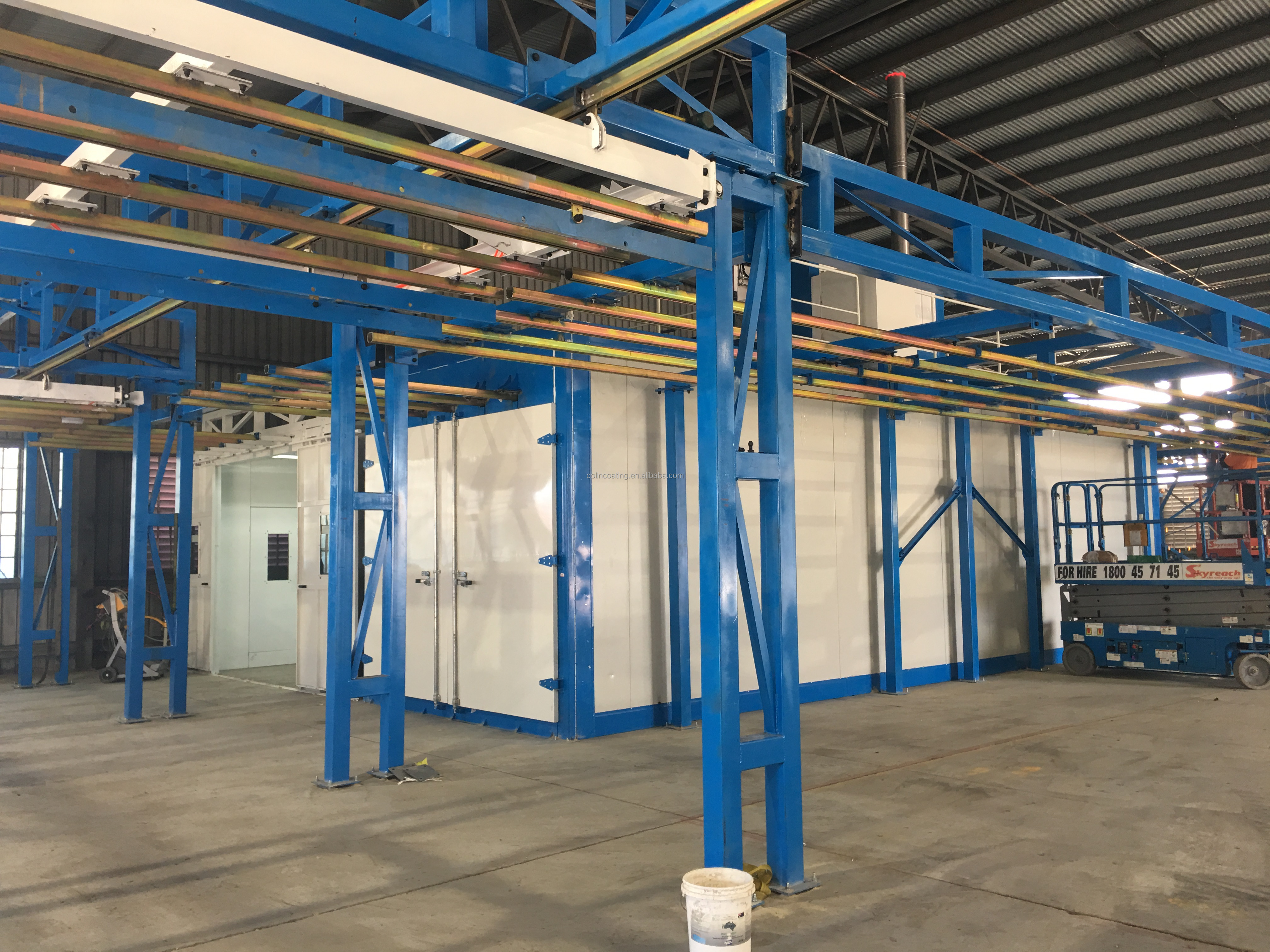 Mini Manual Powder Coating Production Line For Aluminium Profiles