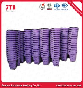 Quality 52L Plastic Shopping Basket With Handles Color Purple wholesale