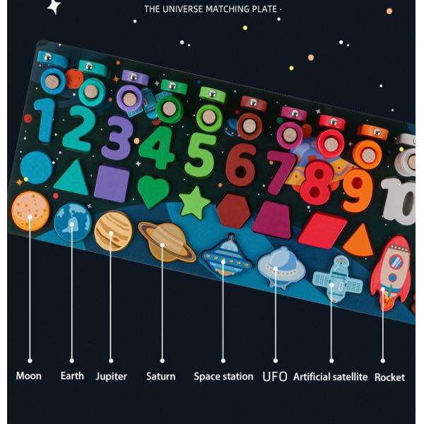 Creative Baby Developmental Toys Universe Six In One Logarithmic Board